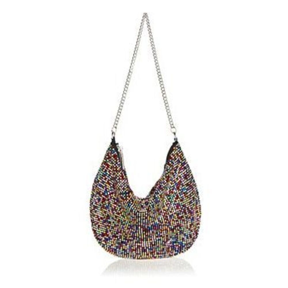 Aqua Crystal Mesh‎ Shoulder Bag - 100% Exclusive
